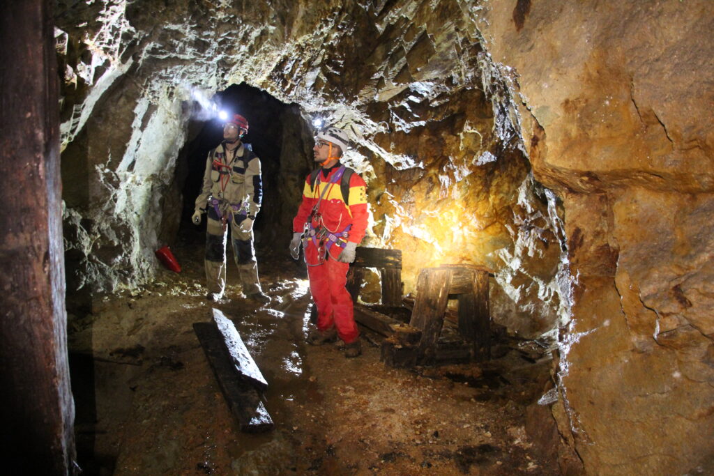 Abandoned gold mine exploration